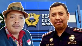Ketua GAKI Farid Azzyadi (kiri), tantang Bea Cukai Madura.