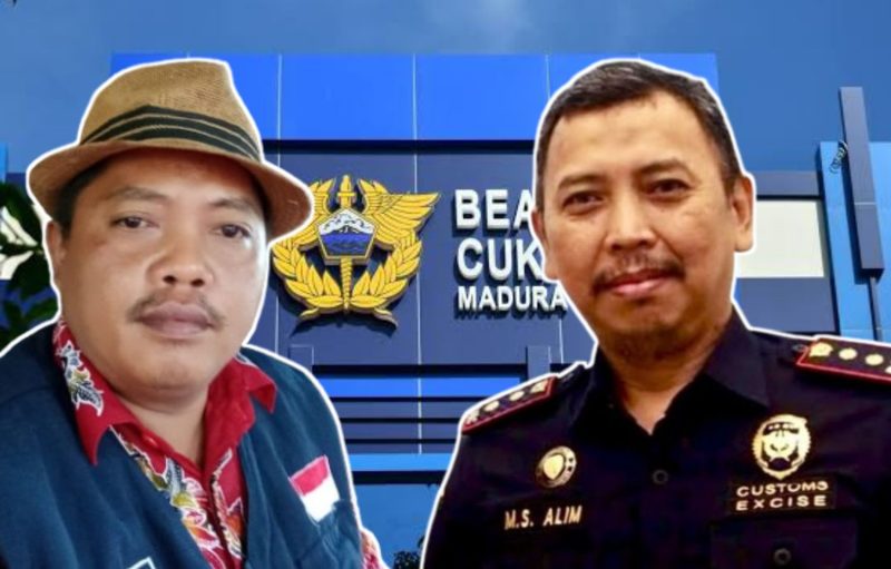 Ketua GAKI Farid Azzyadi (kiri), tantang Bea Cukai Madura.